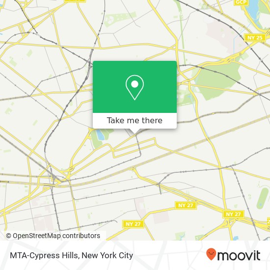MTA-Cypress Hills map