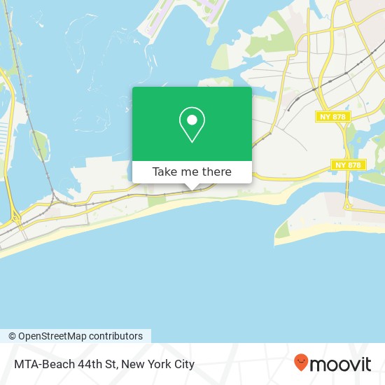 MTA-Beach 44th St map