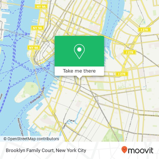Brooklyn Family Court map