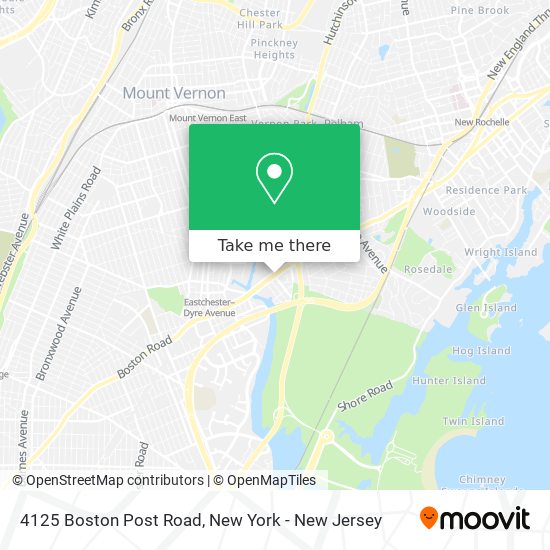4125 Boston Post Road map