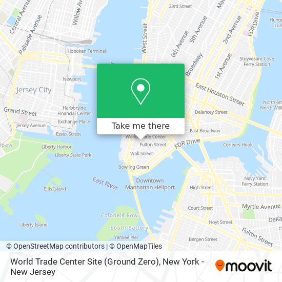 World Trade Center Site (Ground Zero) map