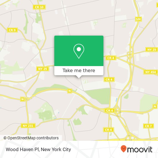 Wood Haven Pl map