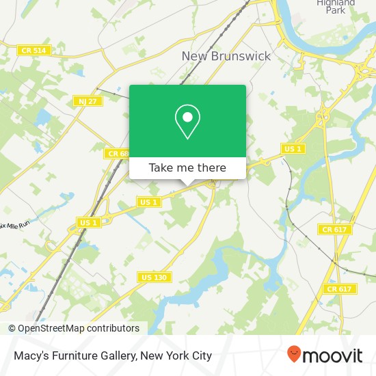 Macy's Furniture Gallery map