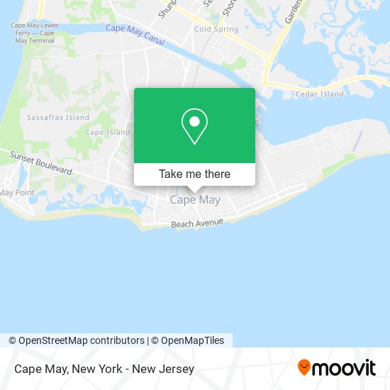 Mapa de Cape May