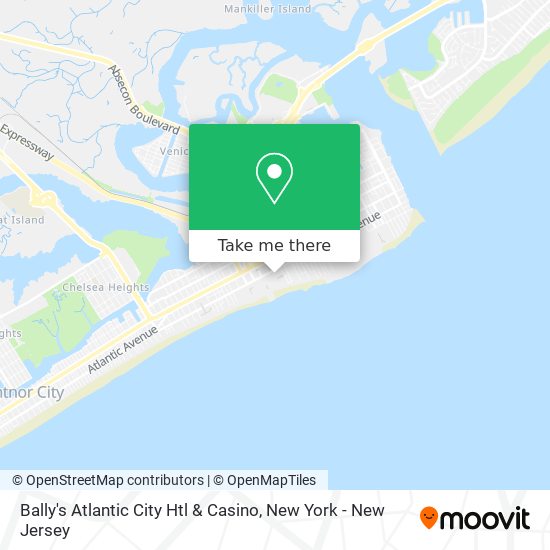 Mapa de Bally's Atlantic City Htl & Casino