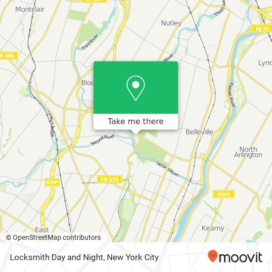 Mapa de Locksmith Day and Night