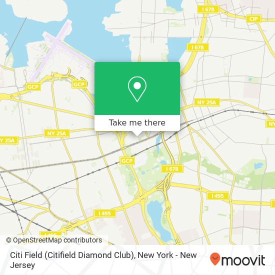 Mapa de Citi Field (Citifield Diamond Club)