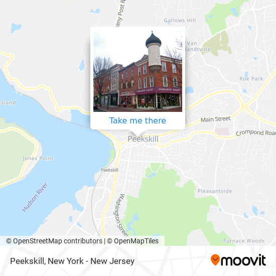 Mapa de Peekskill