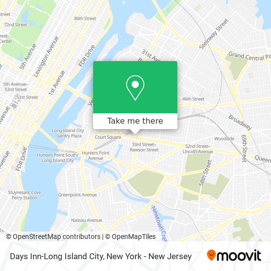 Mapa de Days Inn-Long Island City