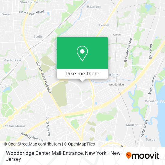 Mapa de Woodbridge Center Mall-Entrance