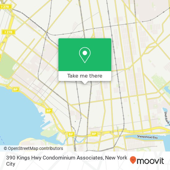 Mapa de 390 Kings Hwy Condominium Associates