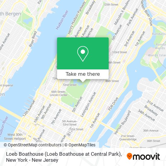 Loeb Boathouse (Loeb Boathouse at Central Park) map