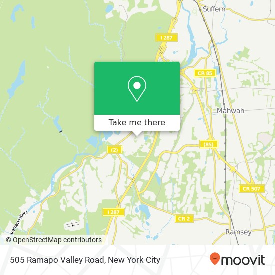 Mapa de 505 Ramapo Valley Road