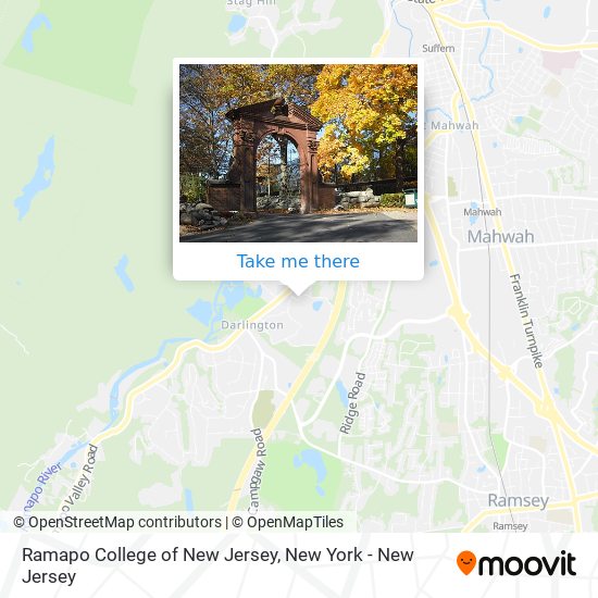 Ramapo College of New Jersey map