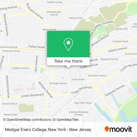 Mapa de Medgar Evers College