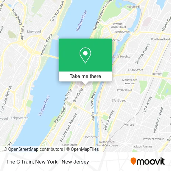 The C Train map