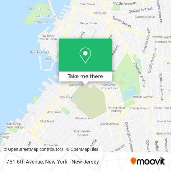 751 6th Avenue map