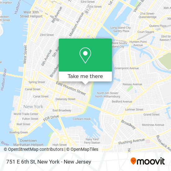 Mapa de 751 E 6th St