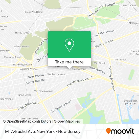 Mapa de MTA-Euclid Ave