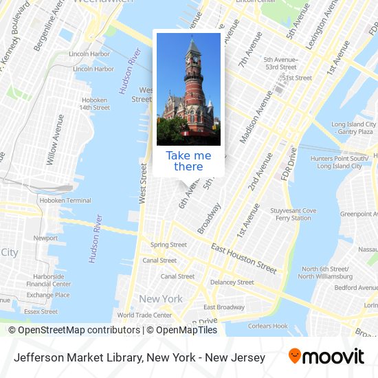 Jefferson Market Library map