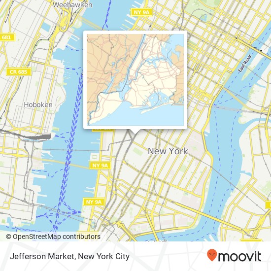 Mapa de Jefferson Market