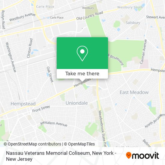 Mapa de Nassau Veterans Memorial Coliseum