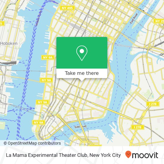La Mama Experimental Theater Club map