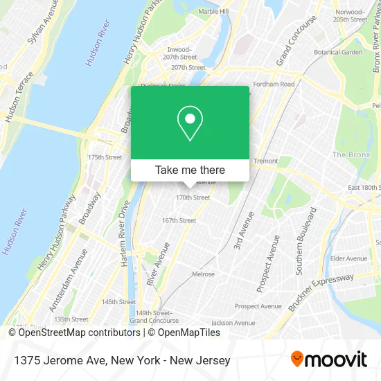 1375 Jerome Ave map