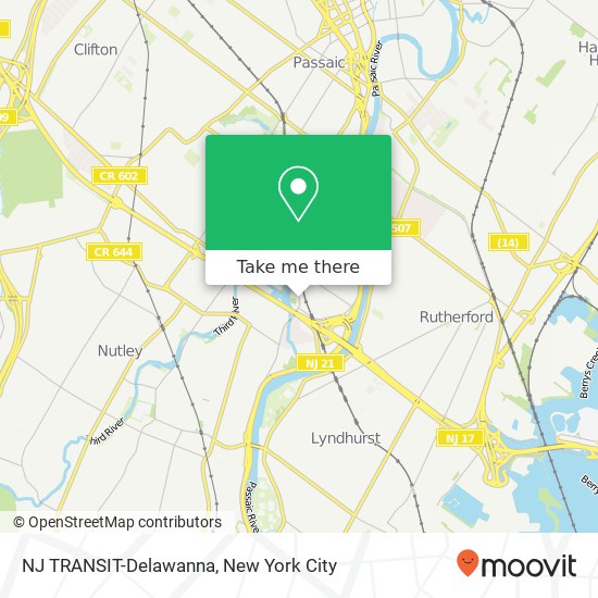 NJ TRANSIT-Delawanna map