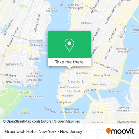 Greenwich Hotel map