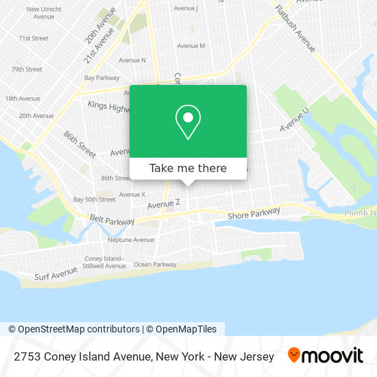 Mapa de 2753 Coney Island Avenue