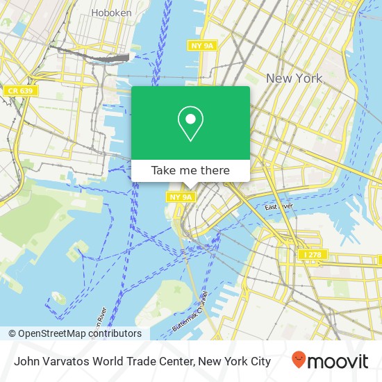 John Varvatos World Trade Center map