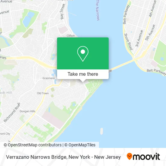 Verrazano Narrows Bridge map