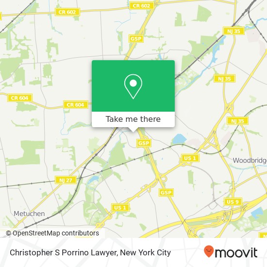 Christopher S Porrino Lawyer map