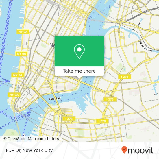 FDR Dr map