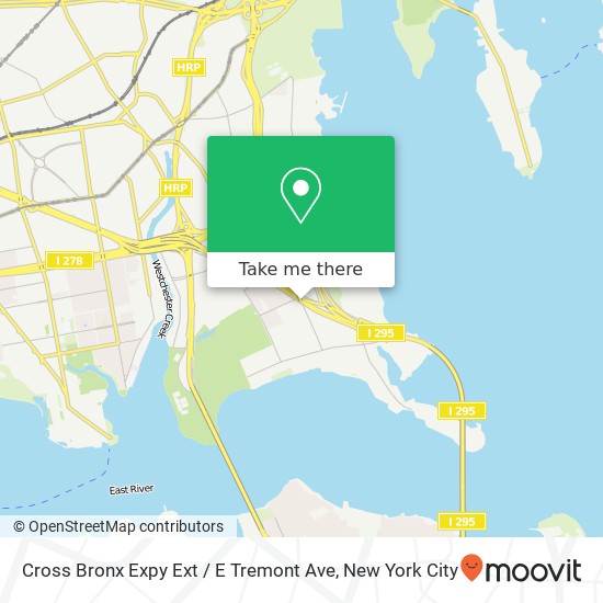 Mapa de Cross Bronx Expy Ext / E Tremont Ave