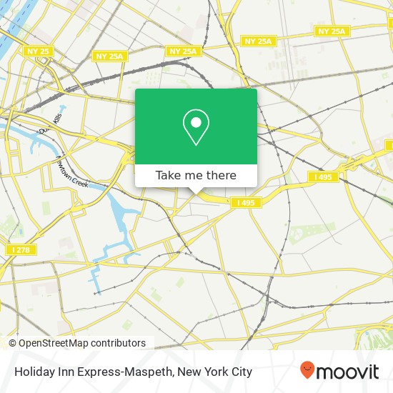 Mapa de Holiday Inn Express-Maspeth