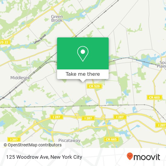 Mapa de 125 Woodrow Ave