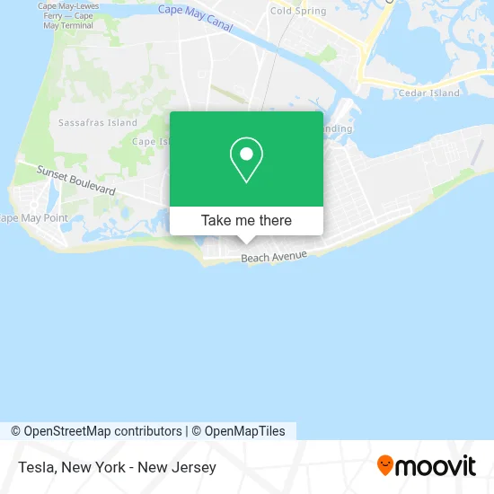 Tesla map