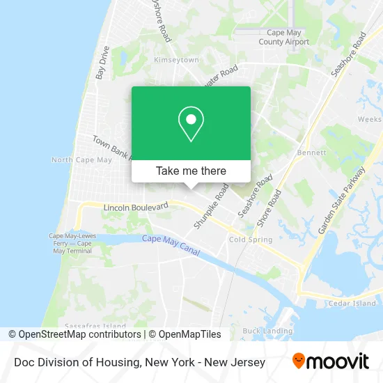 Doc Division of Housing map