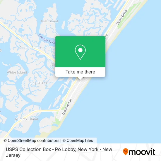 USPS Collection Box - Po Lobby map