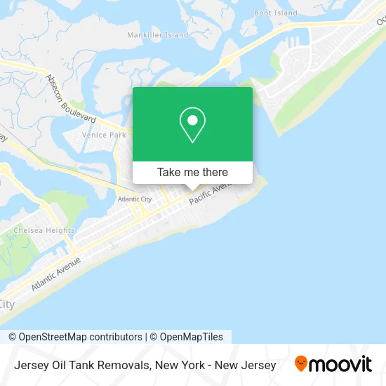 Jersey Oil Tank Removals map