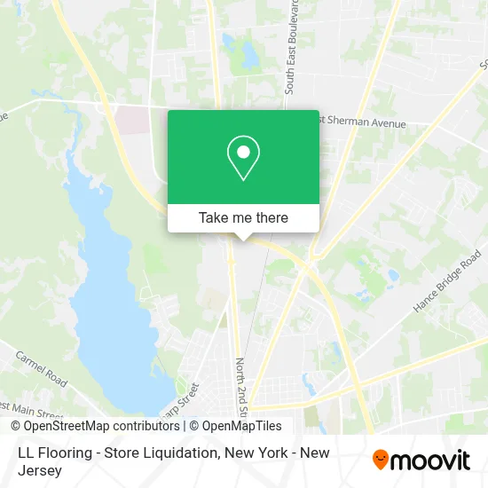 LL Flooring - Store Liquidation map