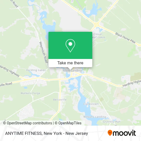ANYTIME FITNESS map