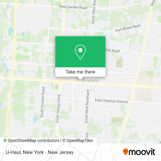U-Haul map