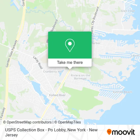 USPS Collection Box - Po Lobby map