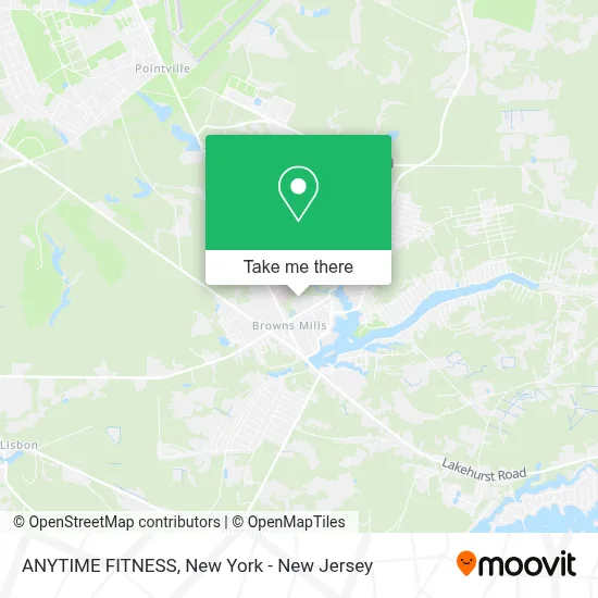 ANYTIME FITNESS map