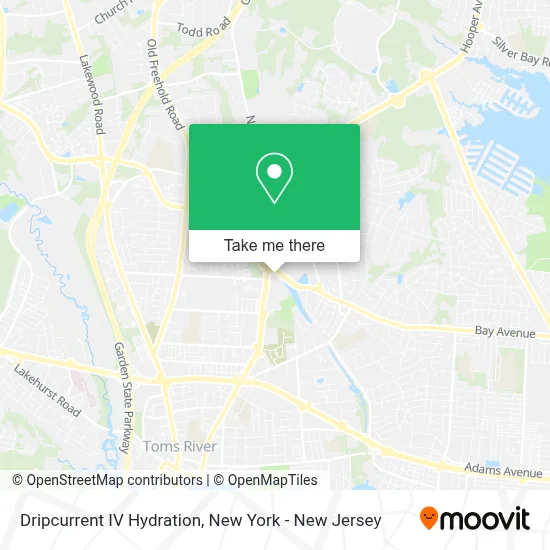 Dripcurrent IV Hydration map