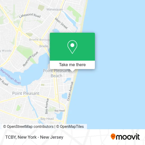 TCBY map
