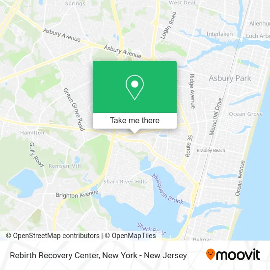 Rebirth Recovery Center map